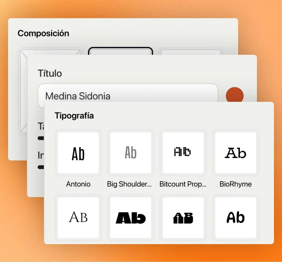 Customize map composition