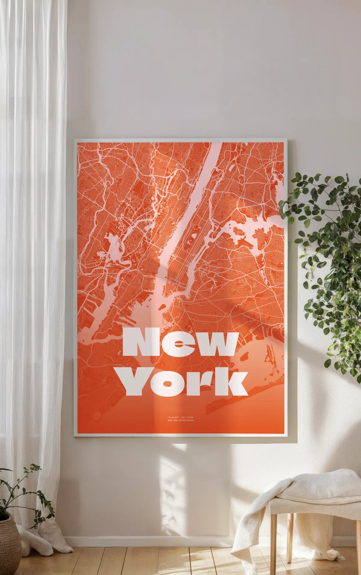 Custom printable vector map preview
